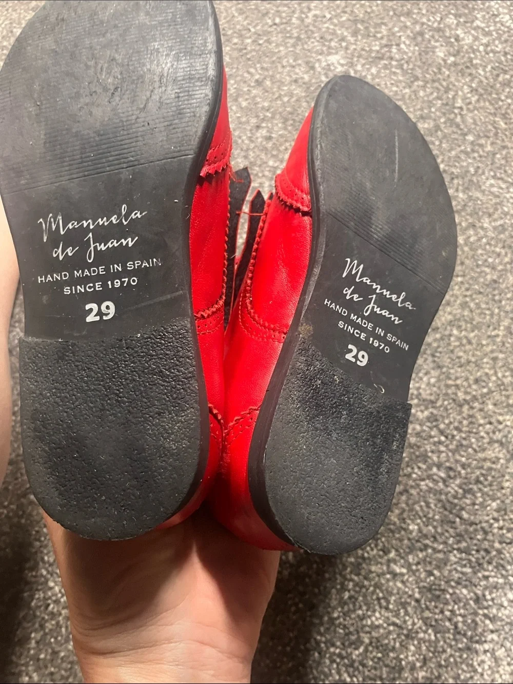 Kids Red Tassel Dress Shoes hand crafted in Spain